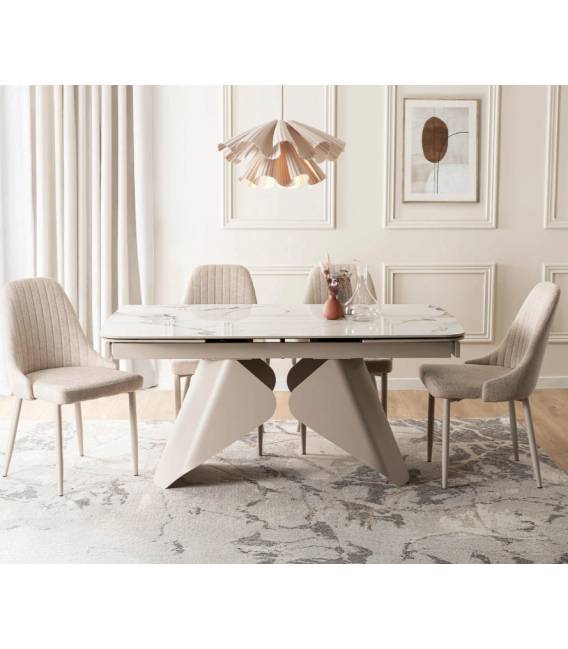 Išskleidžiamas stalas VERINA 160(240)x90 marmuro