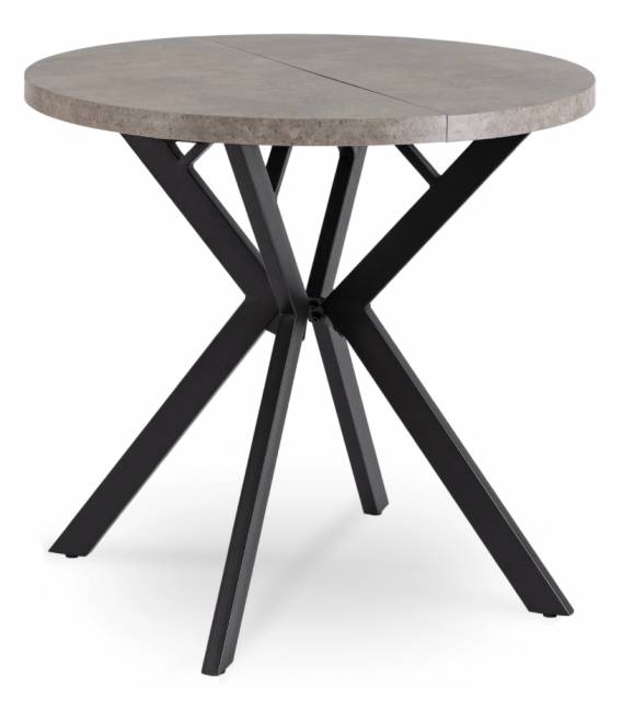 Išskleidžiamas stalas RIO Ø80(160) pilkas