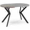 Išskleidžiamas stalas RIO Ø80(160) pilkas