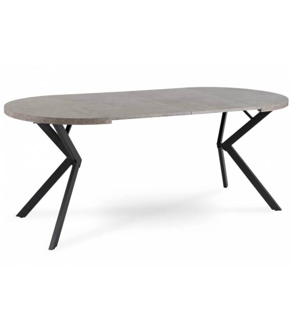 Išskleidžiamas stalas RIO Ø80(160) pilkas