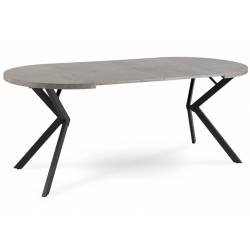 Išskleidžiamas stalas RIO Ø80(160) pilkas