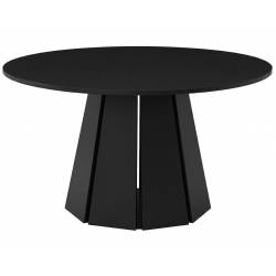 Išskleidžiamas apvalus stalas BRONX Ø100(180)x76 juodas