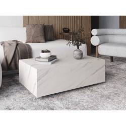 Kavos staliukas CUBE 90x55 bianco marble