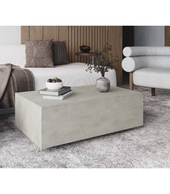 Kavos staliukas CUBE 90x55 white chromix