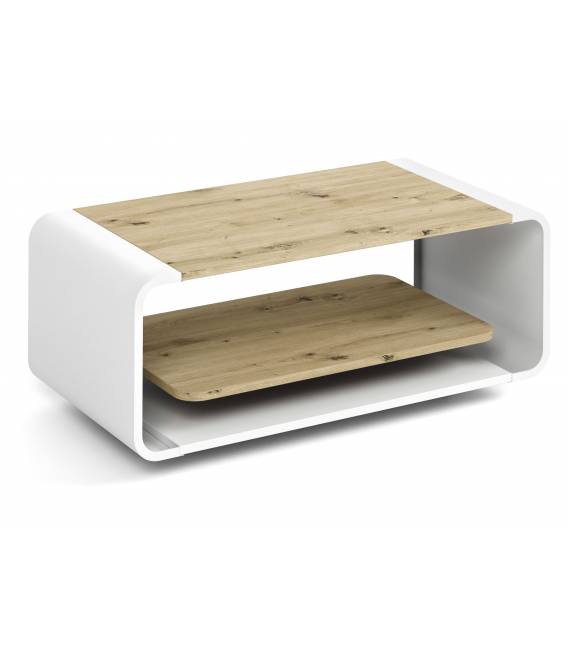 Kavos staliukas OLIE 100x50 artisan/ baltas