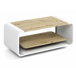 Kavos staliukas OLIE 100x50 artisan/ baltas