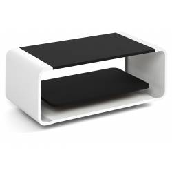 Kavos staliukas OLIE 100x50 juodas/ baltas