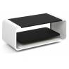Kavos staliukas OLIE 100x50 juodas/ baltas