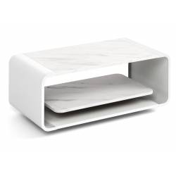 Kavos staliukas OLIE 100x50 bianco marble/ baltas