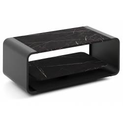 Kavos staliukas OLIE 100x50 grigia pietra/ juodas