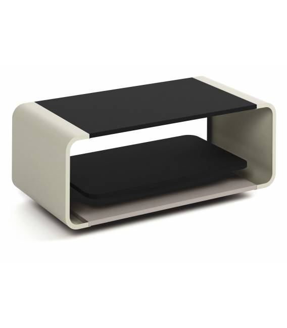 Kavos staliukas OLIE 100x50 juodas/ smėlio