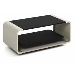 Kavos staliukas OLIE 100x50 juodas/ smėlio