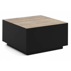 Kavos staliukas DAQU 65x65 teracotta/ juoda