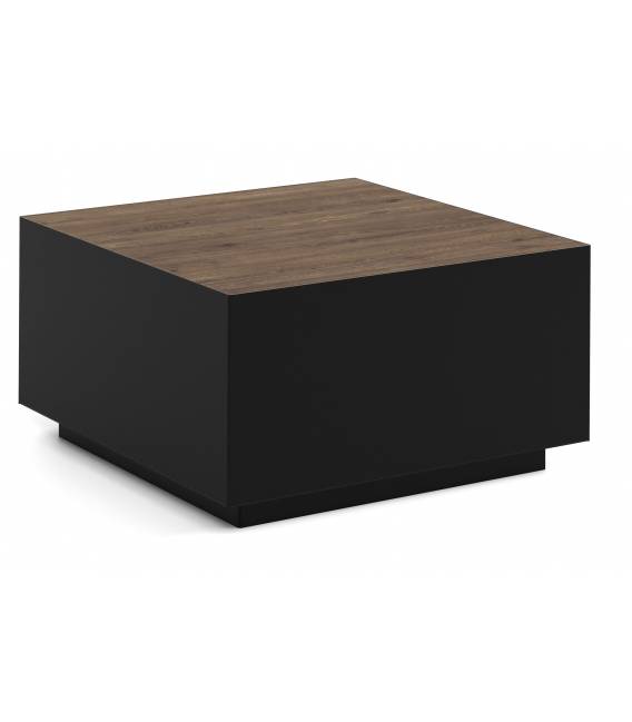 Kavos staliukas DAQU 65x65 davos oak/ juodas