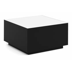 Kavos staliukas DAQU 65x65 juodas/ baltas