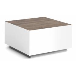 Kavos staliukas DAQU 65x65 canollo/ baltas