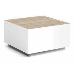 Kavos staliukas DAQU 65x65 sonoma/ baltas