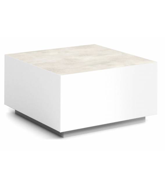 Kavos staliukas DAQU 65x65 white chromix/ baltas