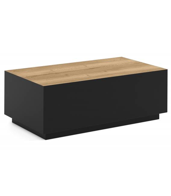 Kavos staliukas SIROM 100x55 halifax oak/ juodas