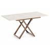 Transformuojamas kavos staliukas LARIA 120(158)x80 white chromix