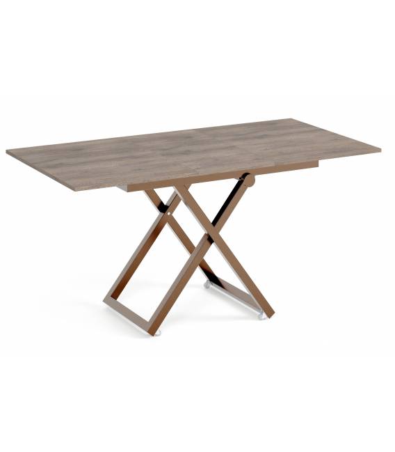 Transformuojamas kavos staliukas LARIA 120(158)x80 cannolo/ rudos kojos