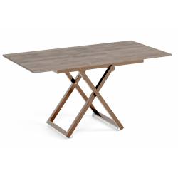 Transformuojamas kavos staliukas LARIA 120(158)x80 cannolo/ rudos kojos