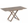 Transformuojamas kavos staliukas LARIA 120(158)x80 cannolo/ rudos kojos