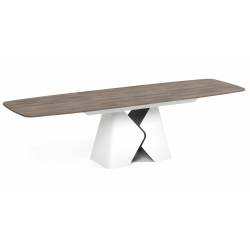 Išskleidžiamas stalas PRIMA 180(270)x90 cremona/ baltos kojos