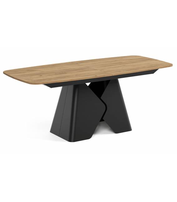 Išskleidžiamas stalas PRIMA 180(270)x90 lancelot/ juodos kojos