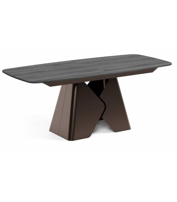 Išskleidžiamas stalas PRIMA 180(270)x90 sherman/ rudos kojos