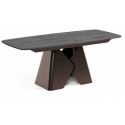 Išskleidžiamas stalas PRIMA 180(270)x90 sherman/ rudos kojos