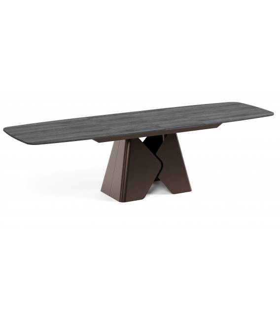 Išskleidžiamas stalas PRIMA 180(270)x90 sherman/ rudos kojos