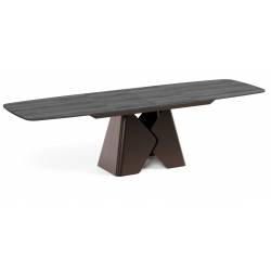 Išskleidžiamas stalas PRIMA 180(270)x90 sherman/ rudos kojos