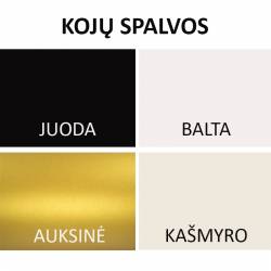 Suoliukas DEVELI 80x35 beige/ juodos kojos