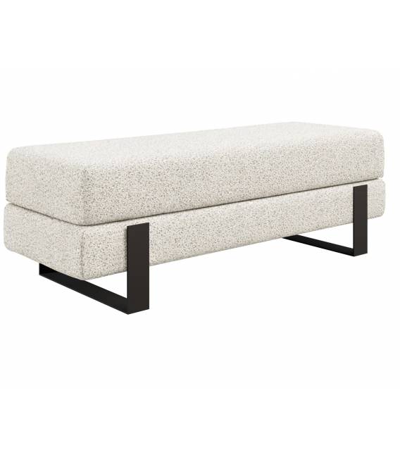 Suoliukas DEVELI 80x35 beige/ juodos kojos