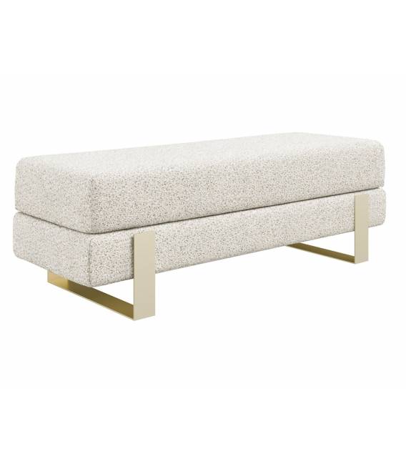 Suoliukas DEVELI 100x35 beige/ auksinės kojos