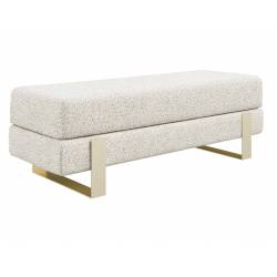 Suoliukas DEVELI 100x35 beige/ auksinės kojos