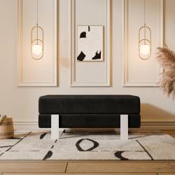 Suoliukas DEVELI 100x35 juodas/ baltos kojos