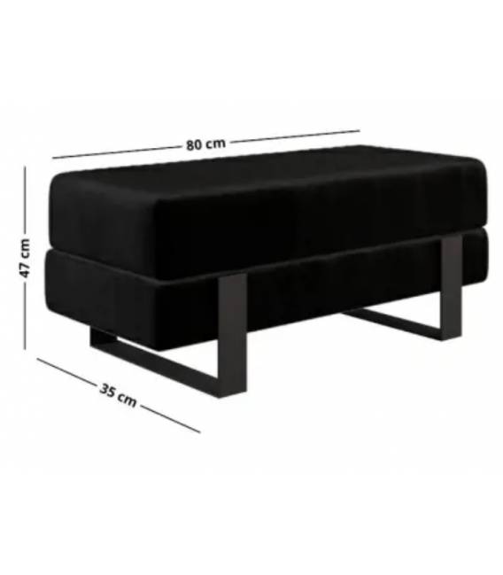 Suoliukas DEVELI 100x35 juodas/ auksinės kojos