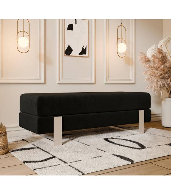 Suoliukas DEVELI 80x35 juodas/ kašmyro kojos