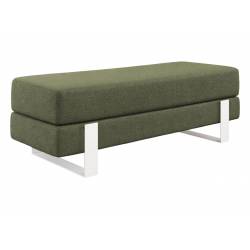 Suoliukas DEVELI 80x35 žalias/baltos kojos