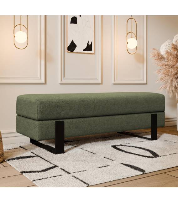 Suoliukas DEVELI 100x35 žalias/ juodos kojos