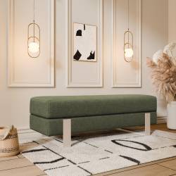 Suoliukas DEVELI 100x35 žalias/ kašmyro kojos