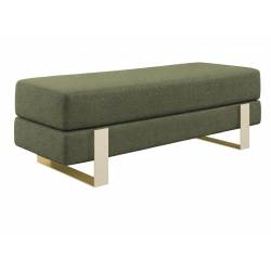 Suoliukas DEVELI 100x35 žalias/ auksinės kojos