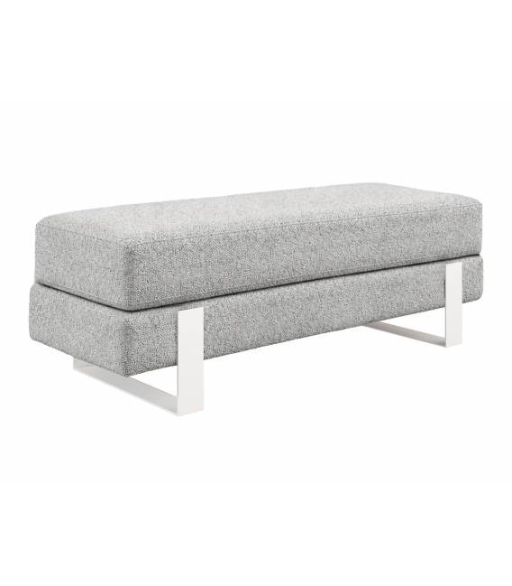 Suoliukas DEVELI 80x35 pilkas/ baltos kojos