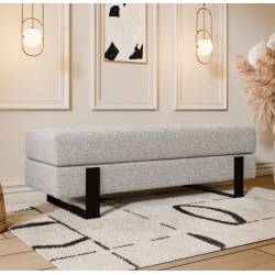 Suoliukas DEVELI 100x35 pilkas/ juodos kojos