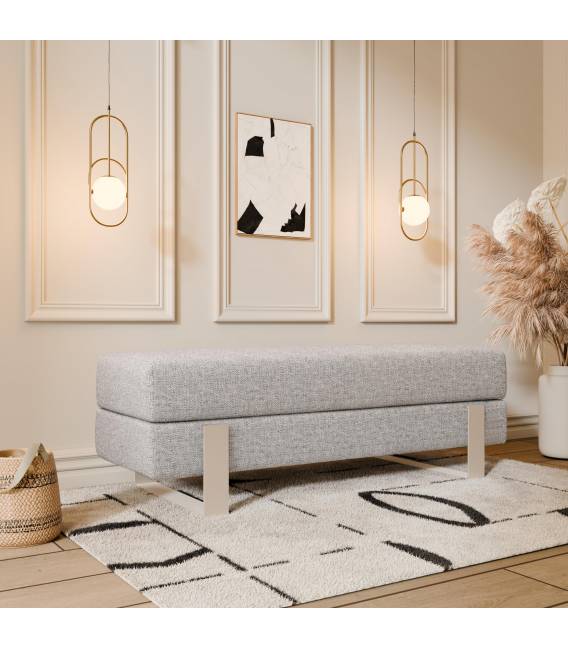 Suoliukas DEVELI 100x35 pilkas/ kašmyro kojos