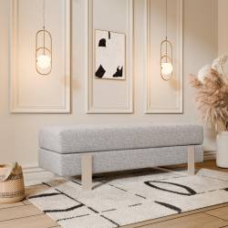 Suoliukas DEVELI 100x35 pilkas/ kašmyro kojos