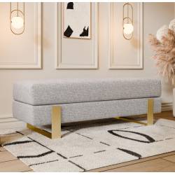 Suoliukas DEVELI 100x35 pilkas/ auksinės kojos