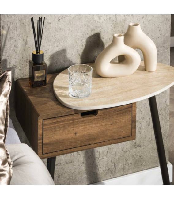 Naktinė spintelė TRAVINO 60x35 ruda